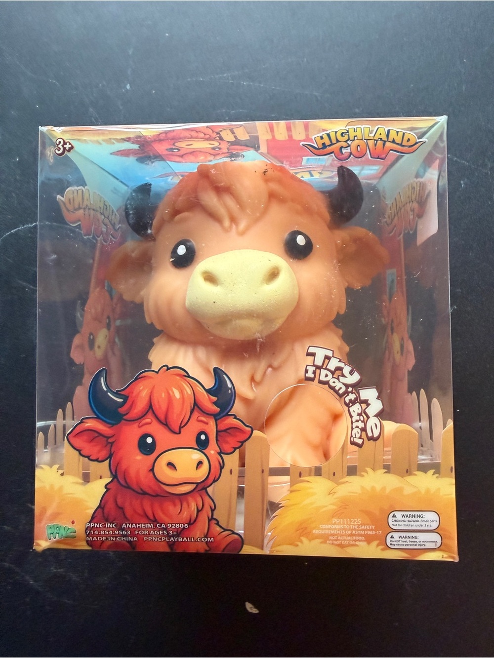 New Viral Jumbo 5" XL Squishy Highland Cow PPNC 3+ Squeeze Animal Sensory Toy